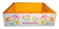 Бассейн "Вообразилия" квадратный с шелкографией - fgospostavki.ru - Самара