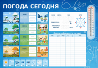 Стенд-уголок маркерный "Погода сегодня" - fgospostavki.ru - Самара