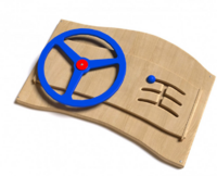 Дидактическая панель с автомобильным рулем - fgospostavki.ru - Самара