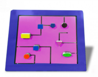 Тактильно-развивающая панель с геометрическими фигурами - fgospostavki.ru - Самара