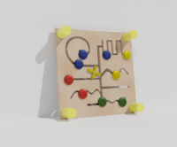 Тактильно-развивающая панель с лабиринтами - fgospostavki.ru - Самара