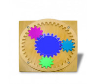 Тактильно-развивающая панель «Цветные шестеренки» - fgospostavki.ru - Самара