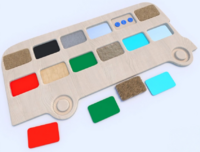 Тактильные разноцветные дощечки «Автобус» - fgospostavki.ru - Самара