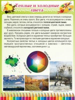 Стенд "Теплые и холодные цвета" - fgospostavki.ru - Самара