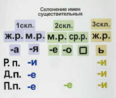 Набор магнитных карточек "Склонение имен существительных" - fgospostavki.ru - Самара