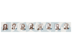 Стенд-лента "Выдающиеся ученые-историки" - fgospostavki.ru - Самара