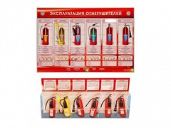 Электрифицированный стенд-тренажер "Эксплуатация огнетушителей" с разрезными агрегатами - fgospostavki.ru - Самара