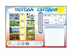 Стенд-уголок маркерный "Погода сегодня" - fgospostavki.ru - Самара