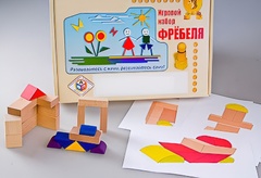 Игровой набор Фребеля "Конструктор деревянный без соединений-2" (Серия "Эксперимент") - fgospostavki.ru - Самара