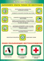 Таблица "Выполняйте опыты только по инструкции" (100х140 сантиметров, винил) - fgospostavki.ru - Самара