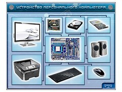 Электрифицированный учебно-информационный стенд "Устройство персонального компьютера" - fgospostavki.ru - Самара