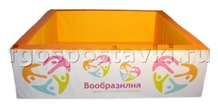 Бассейн "Вообразилия" квадратный с шелкографией - fgospostavki.ru - Самара