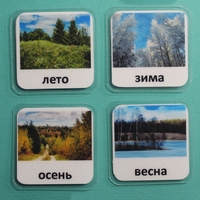 Набор карточек "Времена года" - fgospostavki.ru - Самара