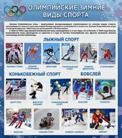 Стенд "Олимпийские зимние виды спорта" - fgospostavki.ru - Самара