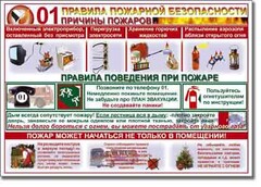 Таблица "Правила пожарной безопасности" - fgospostavki.ru - Самара
