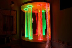 Сенсорный уголок большой с двумя колоннами, двусторонней подсветкой и фибероптическими нитями. VIP класс. - fgospostavki.ru - Самара