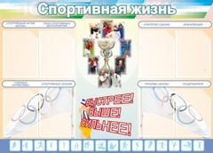 Стенд "Спортивная жизнь" Вариант 2 - fgospostavki.ru - Самара