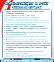 Стенд "Техника безопасности на уроках физкультуры" - fgospostavki.ru - Самара
