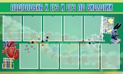 Стенд "Подготовка к ЕГЭ и ОГЭ по биологии" Вариант 2 - fgospostavki.ru - Самара