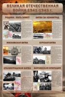 Стенд "Великая Отечественная война" (битвы) - fgospostavki.ru - Самара