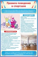 Стенд "Правила поведения в спортзале №1" - fgospostavki.ru - Самара
