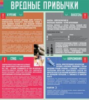 Стенд "Вредные привычки" - fgospostavki.ru - Самара