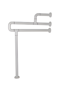 Поручень напольно-настенный с антибактериальным покрытием (белый) - fgospostavki.ru - Самара