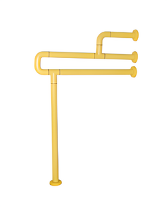 Поручень напольно-настенный с антибактериальным покрытием (желтый) - fgospostavki.ru - Самара