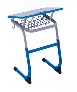 Парта одноместная регулируемая по высоте (наклонная столешница) с антивандальной кромкой - fgospostavki.ru - Самара