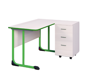 Стол учителя с тумбой с антивандальной кромкой - fgospostavki.ru - Самара