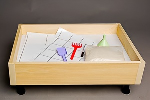 Игровой набор для экспериментов с песком "Песочница" (бук) - fgospostavki.ru - Самара