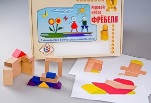 Игровой набор Фребеля "Конструктор деревянный без соединений-2" (Серия "Эксперимент") - fgospostavki.ru - Самара