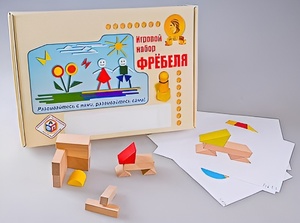 Игровой набор Фребеля "Конструктор деревянный без соединений-1" (Серия "Эксперимент") - fgospostavki.ru - Самара