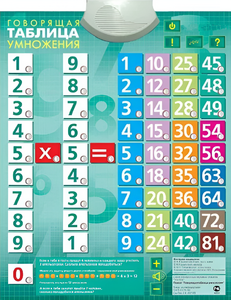 Озвученный плакат "Таблица умножения" - fgospostavki.ru - Самара