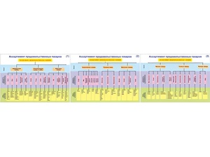 Плакаты ПРОФТЕХ "Ассортимент продовольственных товаров" (3 пл, винил, 70х100) - fgospostavki.ru - Самара