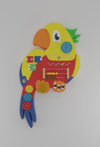 Бизиборд «Разноцветный попугай» - fgospostavki.ru - Самара