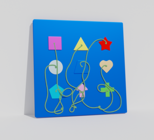 Тактильно-развивающая панель «Геометрия» - fgospostavki.ru - Самара