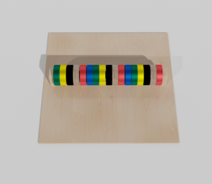 Тактильно-развивающая панель с разноцветными кругами - fgospostavki.ru - Самара