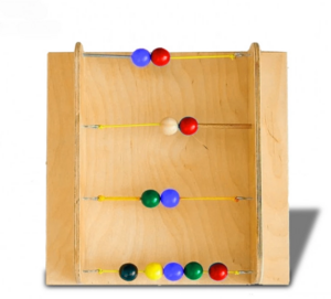 Тактильно-развивающая панель с текстурами и радужными шариками - fgospostavki.ru - Самара