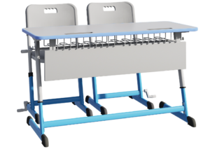 Парта NOMAD V двухместная регулируемая по высоте с антивандальной кромкой - fgospostavki.ru - Самара