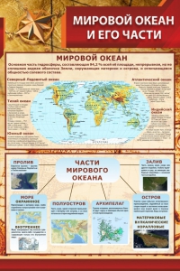 Стенд "Мировой океан и его части" - fgospostavki.ru - Самара