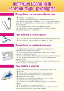 Стенд "Инструкция безопасности на уроках труда №1" - fgospostavki.ru - Самара