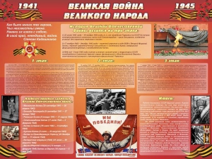 Стенд "Великая война Великого народа" Вариант 2 (6 блоков) - fgospostavki.ru - Самара
