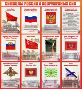 Стенд "Символы России и вооруженных сил" - fgospostavki.ru - Самара