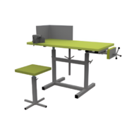 Верстак ученический комбинированный с тисками и струбциной, с защитным экраном и табуретом - fgospostavki.ru - Самара