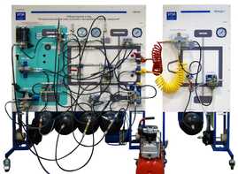 Лабораторный стенд «Пневматическая система грузового автомобиля КАМАЗ с прицепом» - fgospostavki.ru - Самара