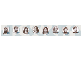 Стенд-лента "Выдающиеся деятели математики" - fgospostavki.ru - Самара