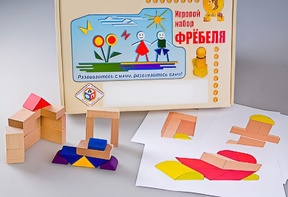 Игровой набор Фребеля "Конструктор деревянный без соединений-2" (Серия "Эксперимент") - fgospostavki.ru - Самара