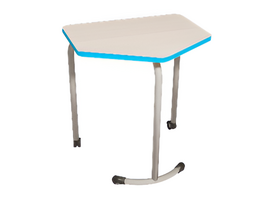 Стол мобильный модульный трапециевидный FLEXY с антивандальной кромкой - fgospostavki.ru - Самара