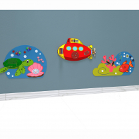 Комплект бизибордов «Подводный мир» 3 в 1 - fgospostavki.ru - Самара